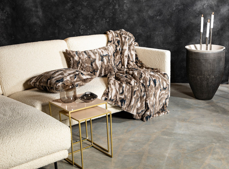 Decke "Shabby Chic Grau Premium"