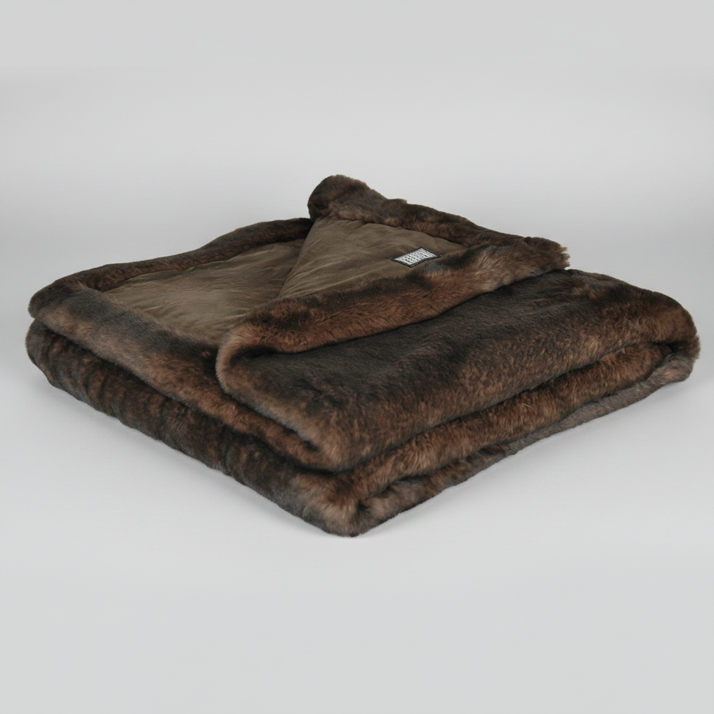 Decke Royal Fuchs Braun – Fellimitat Wohndecke