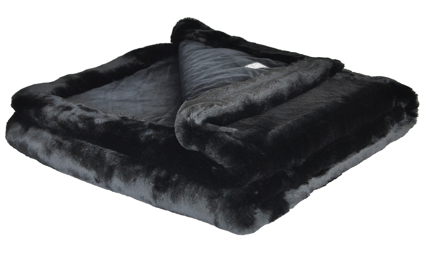 Decke "Fuchs Schwarz Royal"