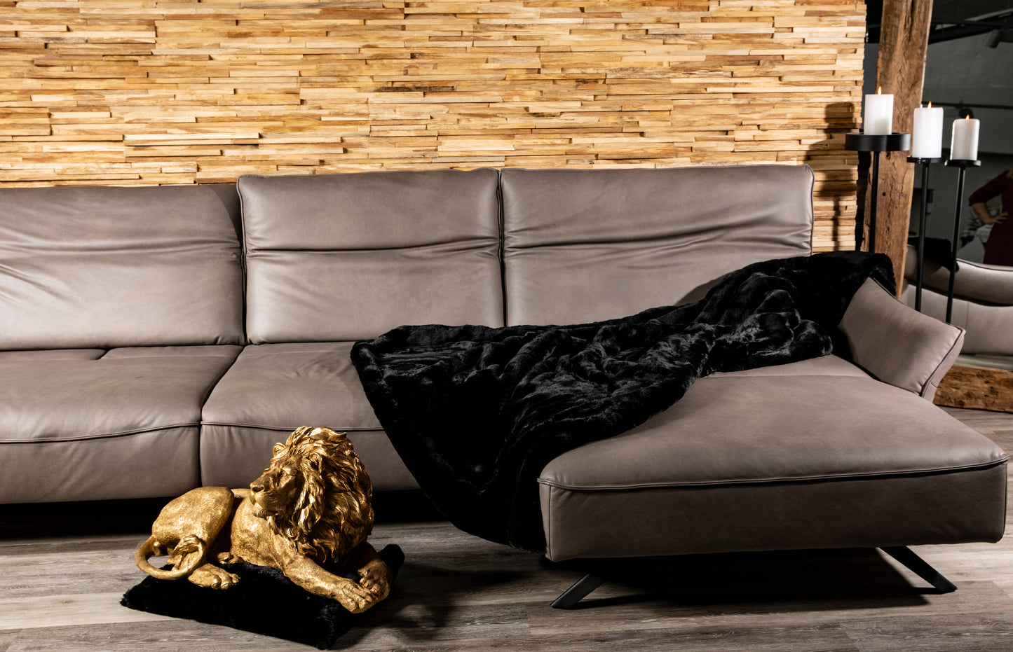 Decke "Fuchs Schwarz Royal"