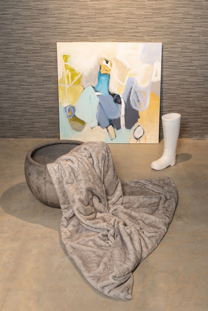Decke "Kaninchen Grau Premium"