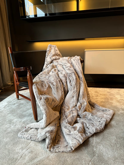 Decke "Premium Lyon braun"