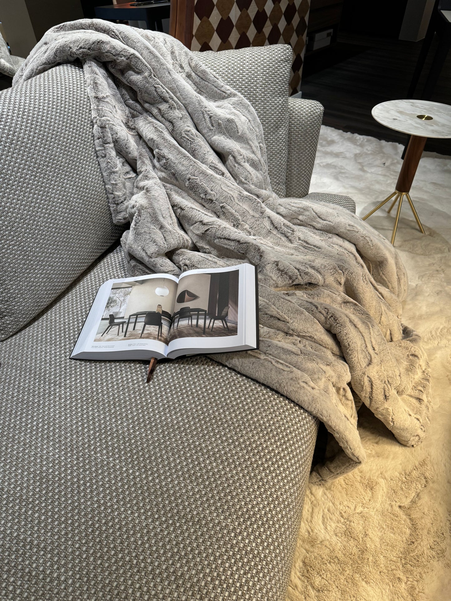 Decke "Premium Lyon Silber"