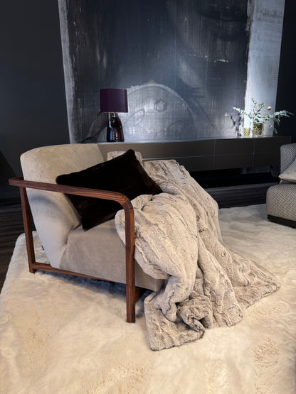 Decke "Premium Lyon braun"