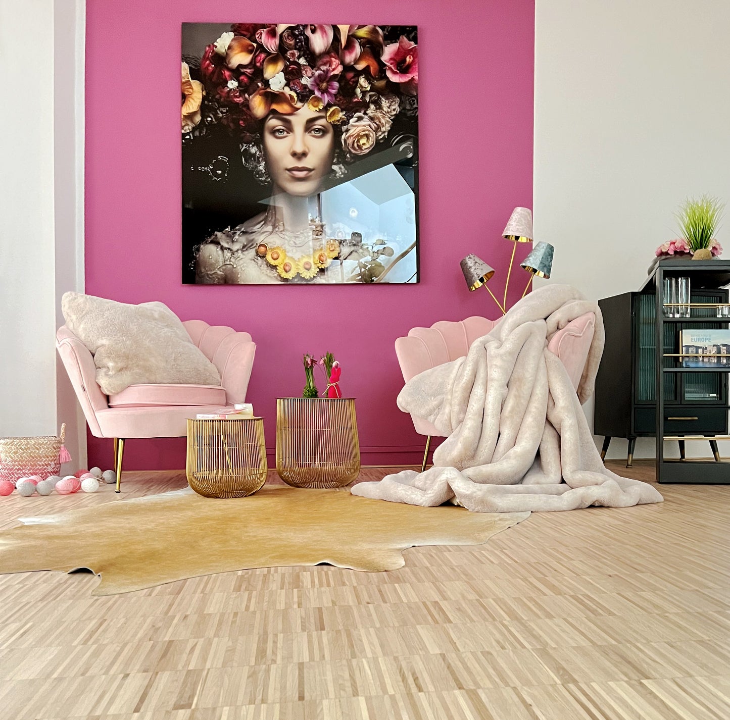 Decke "Royal Davos beige"