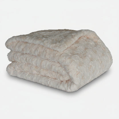 Decke "Premium Teddy creme"
