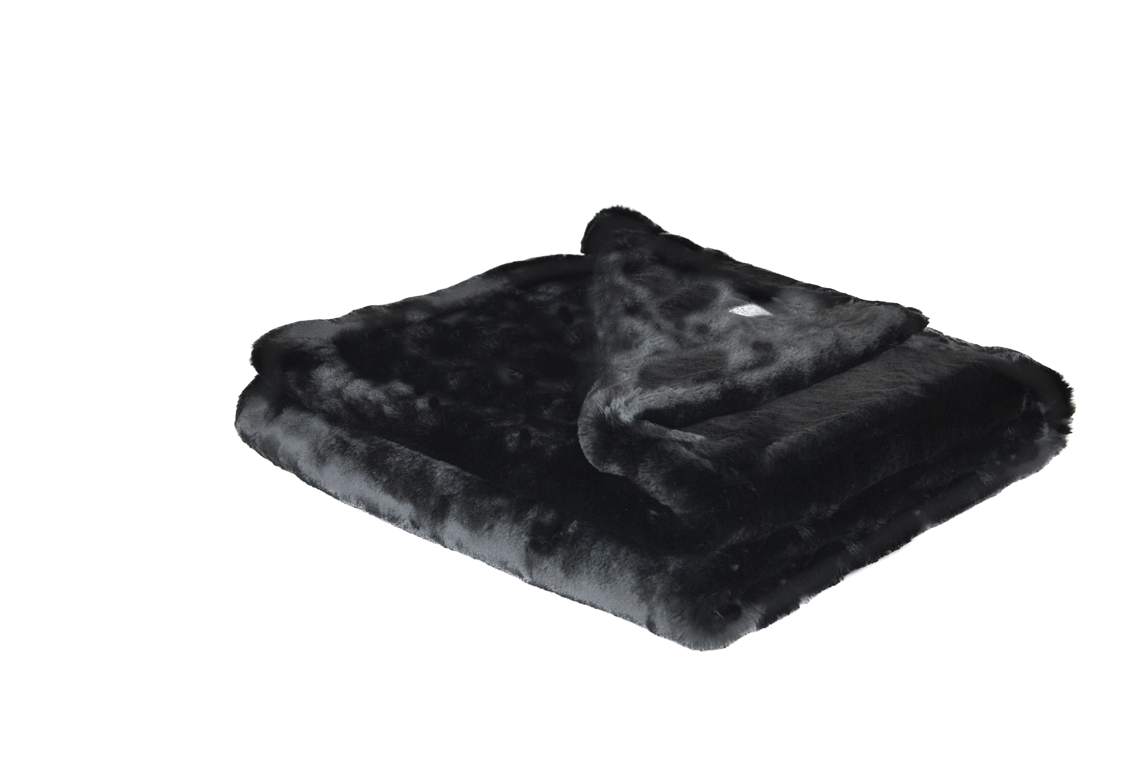 Decke Fuchs schwarz, schwarz, Beidseitig farbgleich, Premium mit  Wattierung